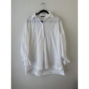 Wandering Women's Pleated Tunic Top Size 38 US‎ M Designer Victorian Cottage